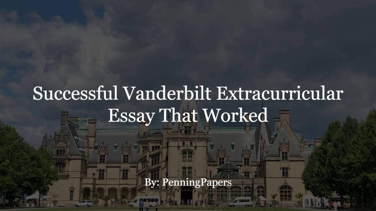extracurricular essays that worked