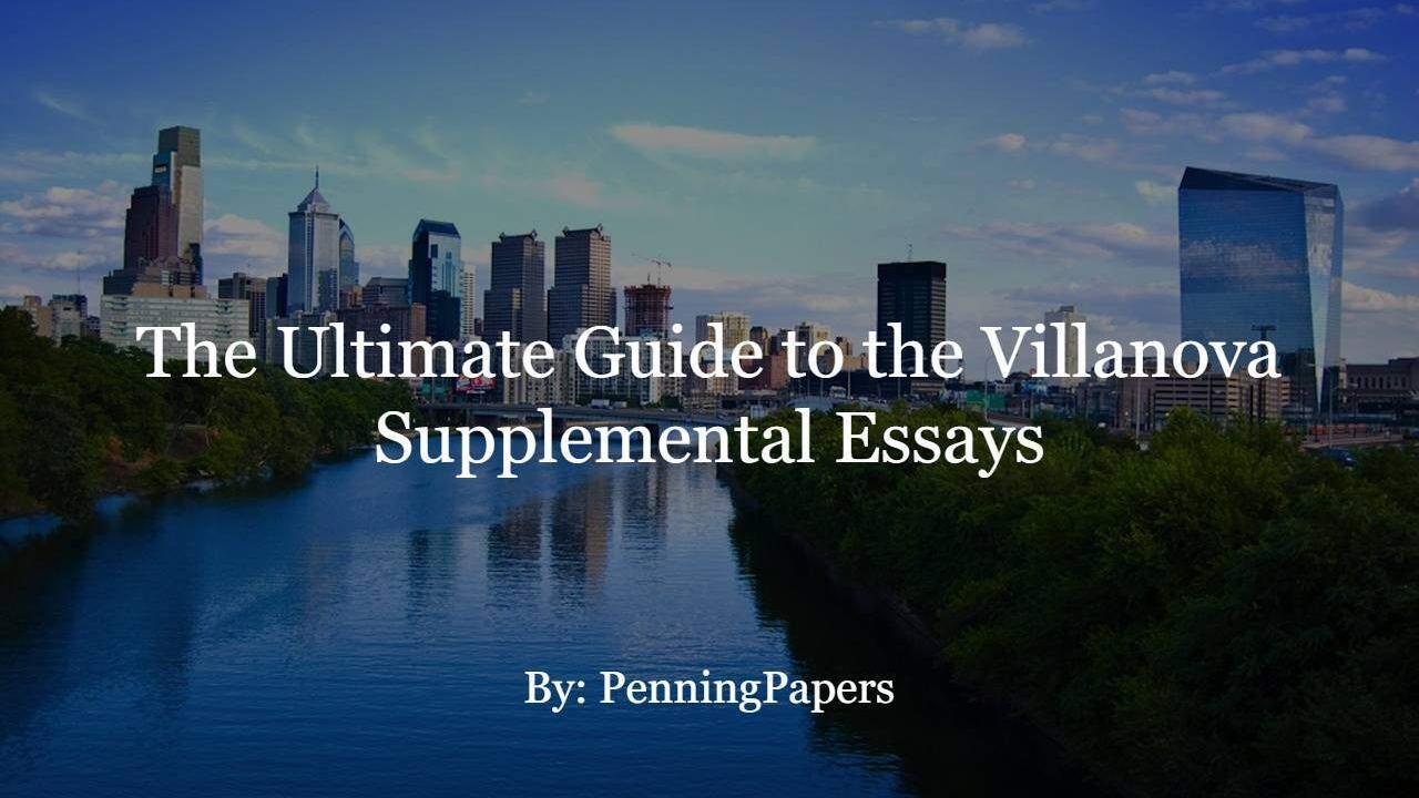 villanova essay requirements