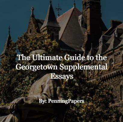 georgetown supplemental essays word count