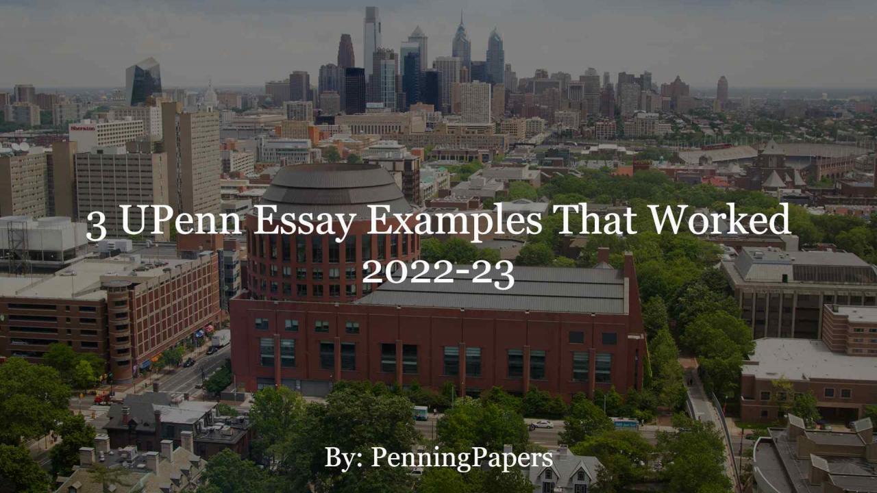 3 UPenn Essay Examples That Worked 2022-23