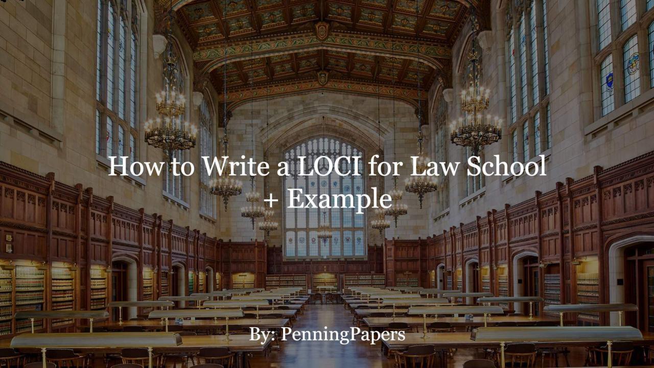 How to Write a LOCI for Law School + Example