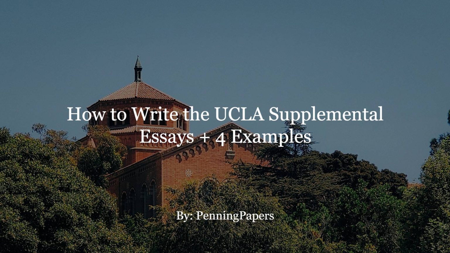 supplemental essays for ucla
