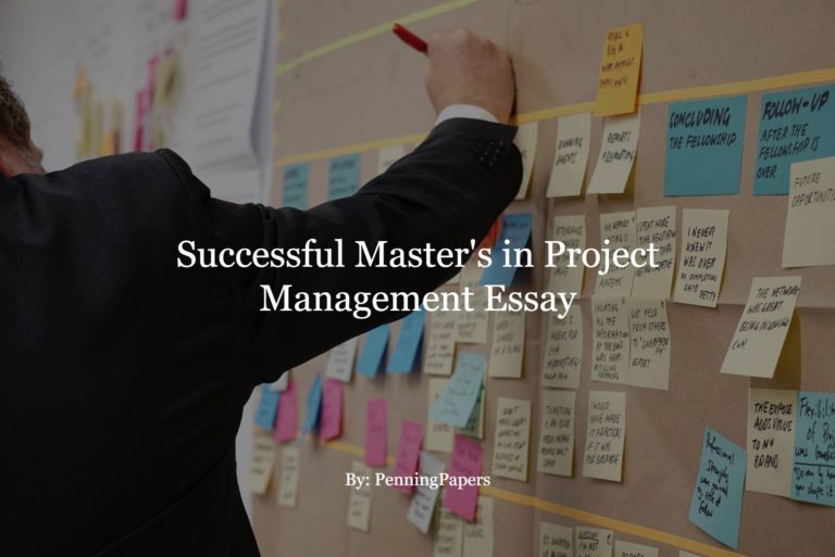 Successful Master's in Project Management Essay