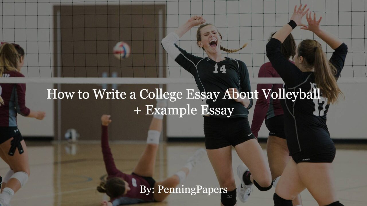 How to Write a College Essay About Volleyball + Example Essay