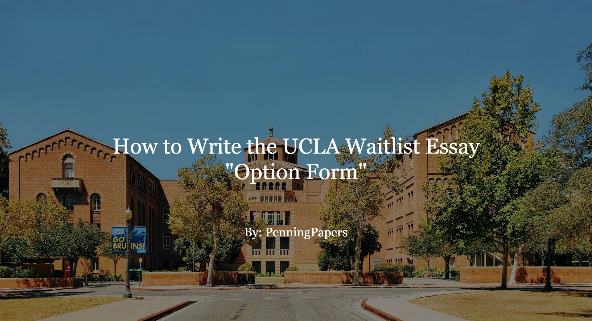 ucla waitlist essays